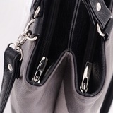 Сумка Саломея 1030 мульти итальянский серо-черный