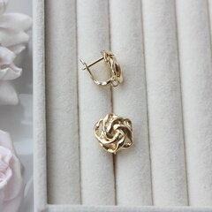 Швензы Плетёный узел 15 мм с английским замком, позолота, Ш123