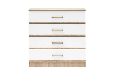 Комод Сакура дуб сонома / белый