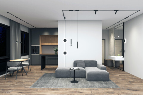 Магнитный трековый светильник Denkirs Air Hang DK5346-BK