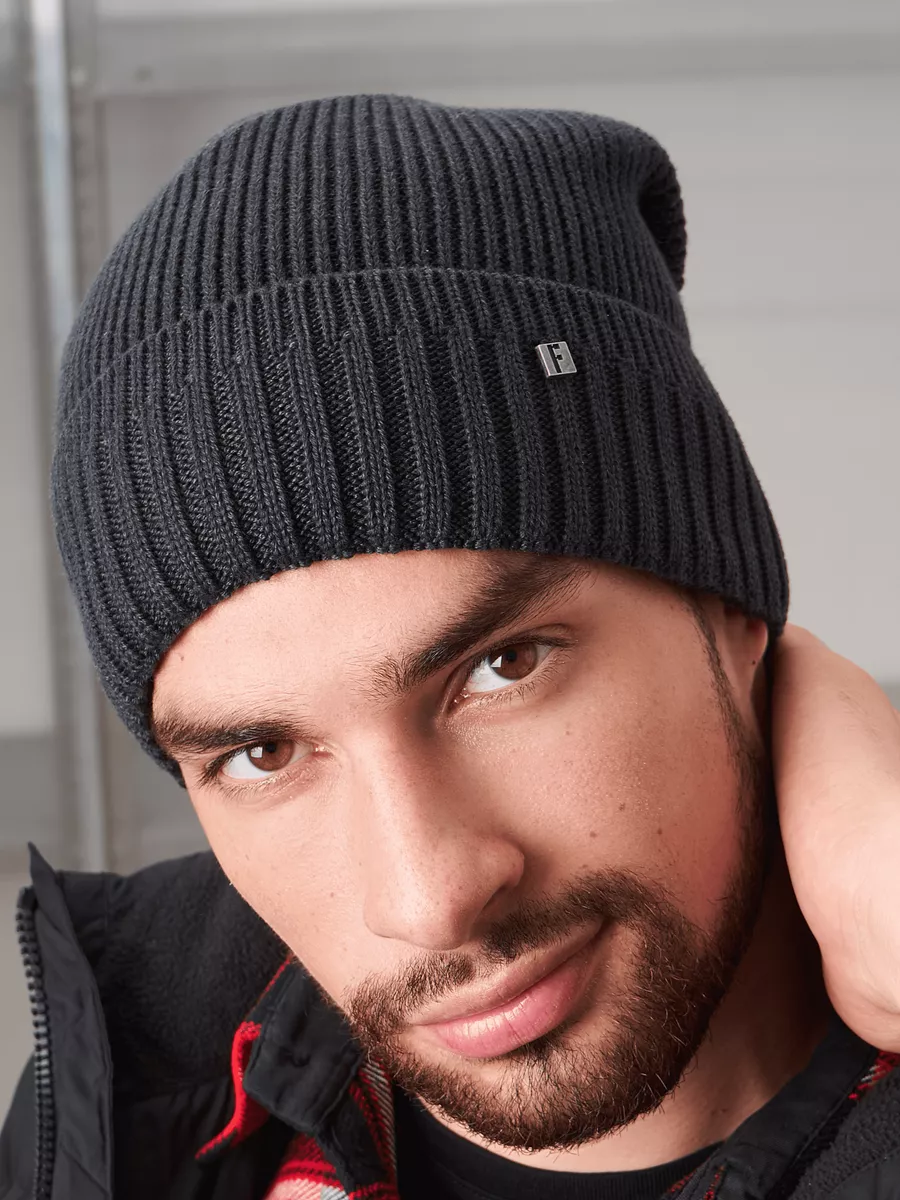 Шапка бини зимняя весенняя с флисом