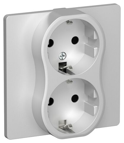 FLITE Роз. 2-я с з/к без з/ш б/к 16А РС12-1-К-ФлА ал. IEK