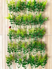 Набор травяных веточек брусничника, искусственные, 11 см, набор 30 шт.