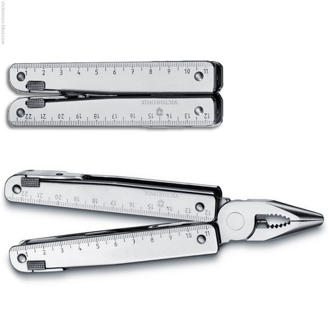 Мультитул Victorinox SwissTool X Plus Ratchet, 115 mm, 38 функций, кожаный чехол (3.0339.L)