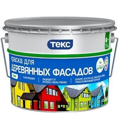 Краска для деревянных фасадов база D 9л Текс Профи УТ