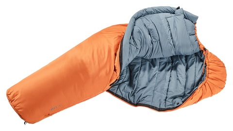 Картинка спальник Deuter orbit -5° sl Mandarine/Slateblue - 3