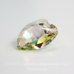 6228 Подвеска Сваровски Сердечко Crystal Luminous Green (14,4х14 мм)