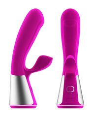 Розовый интерактивный вибратор Kiiroo Ohmibod Fuse - 18 см. - 