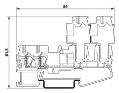 ST 2,5-QUATTRO/2P-Проходные клеммы