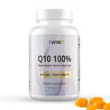 Коэнзим Q10 с биотином и фолиевой кислотой, CoQ10+Biotin+Folic Acid, 1Win, 60 капсул 1