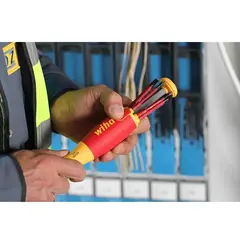 Отвертка диэлектрическая с набором бит LiftUP Electric 6шт Wiha 2831 38612 (SB)