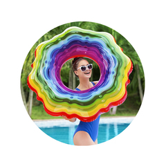 Надувной круг для плавания  Rainbow Ribbon 115 см, Bestway 36163