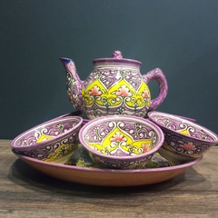 Набор чайный Каракалам Фиолетовый, 10 предметов