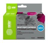 Картридж струйный Cactus CS-CZ111AE №655 пурпурный (14.6мл) для HP DJ IA 3525, 5525, 4525
