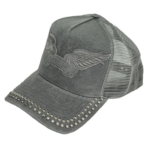 Robin&#39;s Jean | Бейсболка мужская TRUCKER CAP IN GREY сбоку