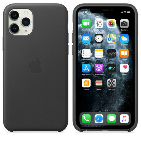 Чехол для телефона APPLE iPhone 11 PRO Leather Case - Black(MWYE2ZM/A)