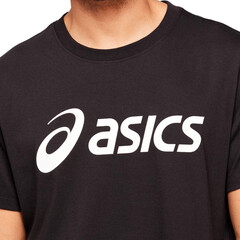 Футболка теннисная Asics Big Logo Tee - performance black/brilliant white