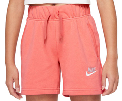 Шорты для девочки Nike Sportswear Club FT 5 Short G - pink salt/white