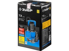ЗУБР 550 Вт, дренажный насос для грязной воды, Профессионал (НПГ-Т3-550)