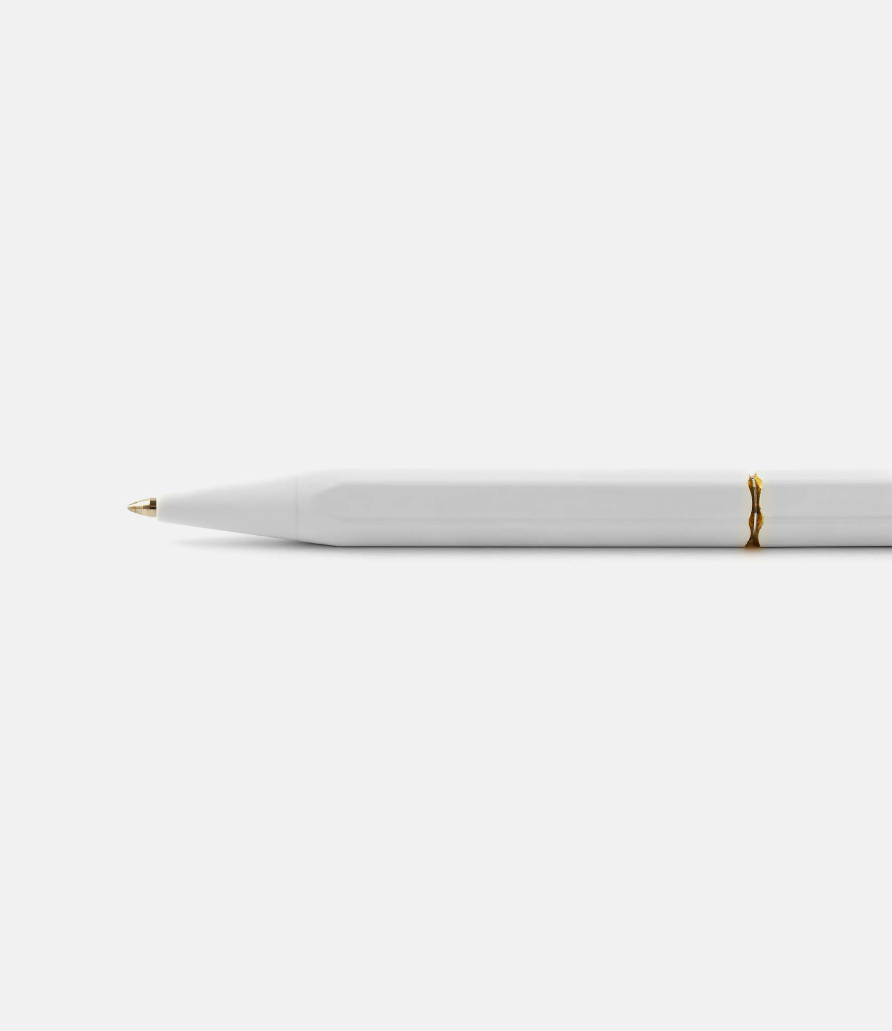 Ystudio Classic Revolve Portable Ballpoint Pen White — портативная ручка