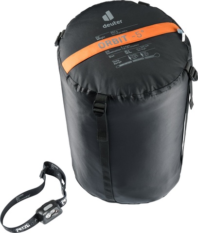 Картинка спальник Deuter orbit -5° sl Mandarine/Slateblue - 6