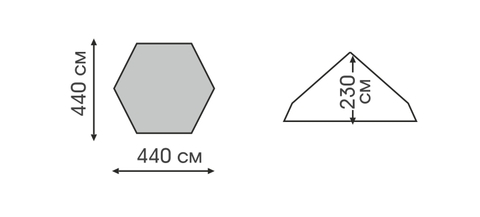 Картинка тент Talberg Cover 4,4x4,4 зеленый - 2