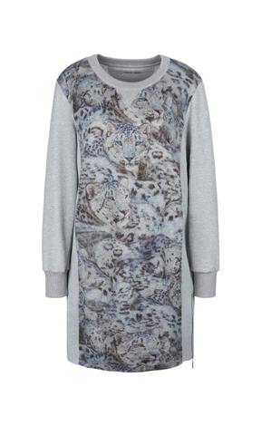 Marc Cain Платье прямого кроя в спортивном стиле с анималистичным принтом