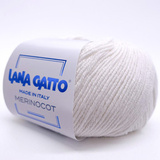 Пряжа Lana Gatto Merinocot 10001 белый