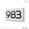 Номер на дверь 983, табличка на дверь для офиса, квартиры, кабинета, аудитории, склада, белая 120х70 мм, Айдентика Технолоджи