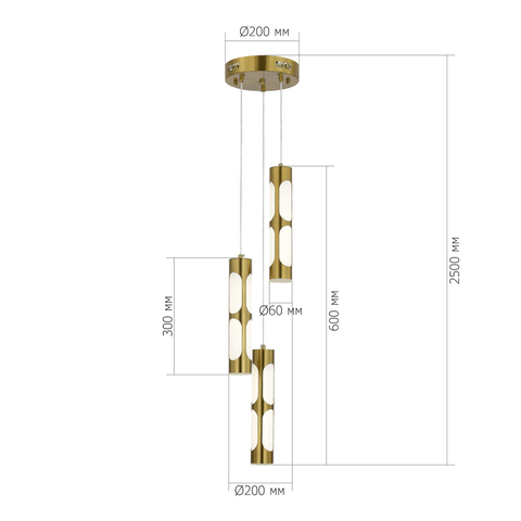 Светильник подвесной ST Luce Dallamos SL6237.303.03