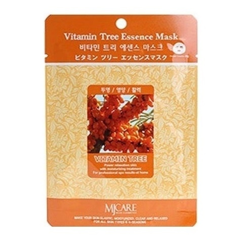 МЖ Essence Маска тканевая облепиха Vitamin Tree Essence Mask 23гр