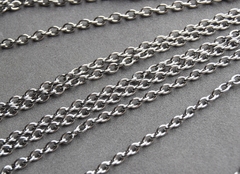 Цепочка ширина 3 мм, покрытие родий, арт 1003