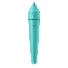 Бирюзовый мини-вибратор Ultra Power Bullet 8 - 