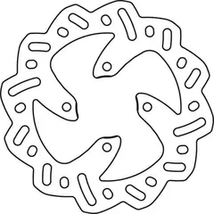 Диск тормозной задний SX 1533R3