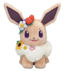 Мягкая игрушка Pokemon Иви с цветами