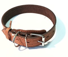 ZooMaster ошейник №35 кожа двойной строчен. размер 70см