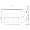 Berges 43347 Комплект : инсталляция АТОМ Line кнопка матовый хром, унитаз FLOE S Rimless 51 см, сиденье тонкое дюропласт, микролифт, быстросъем