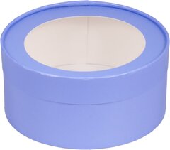 Упаковка "Шайба" Лавандовая с окном д 16 высота 7см