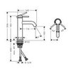Hansgrohe 73311670 Tecturis S Смеситель для раковины, однорычажный, 110 , без сливного набора, мч,