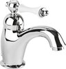Cezares MARGOT-LSM1-01-Bi MARGOT-LSM1-01-Bi Смеситель для раковины однорычажный с донным клапаном, исполнение хром, ручка белая