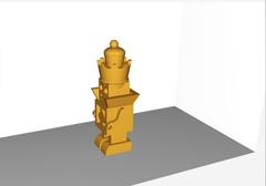 Силиконовый молд Робот 3 D большой