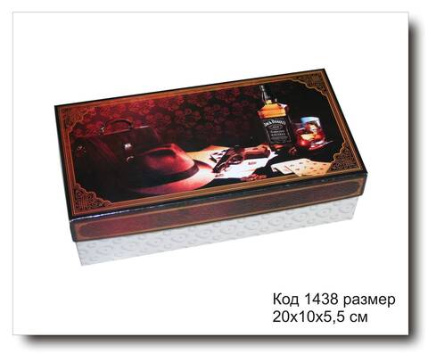 Коробка подарочная код 1438 размер 20х10х5.5 см