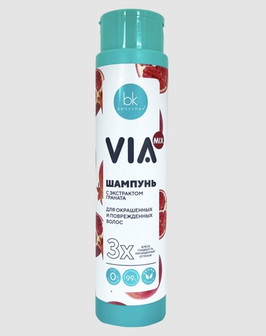 VIA mix Шампунь с экстрактом граната, 390г.