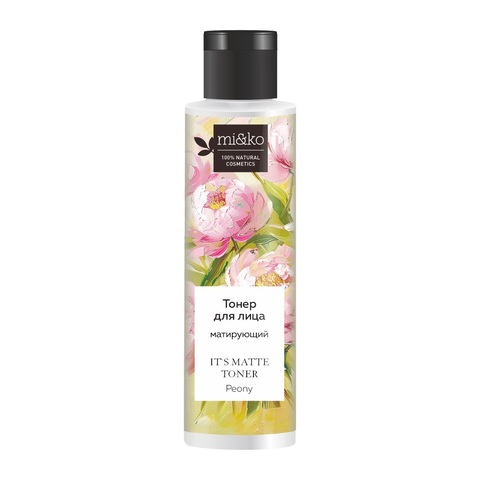 Матирующий тонер для лица It's matte toner Peony | mi&ko