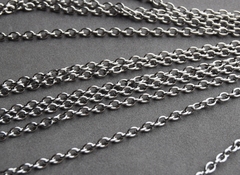 Цепочка ширина 3 мм, покрытие родий, арт 1003