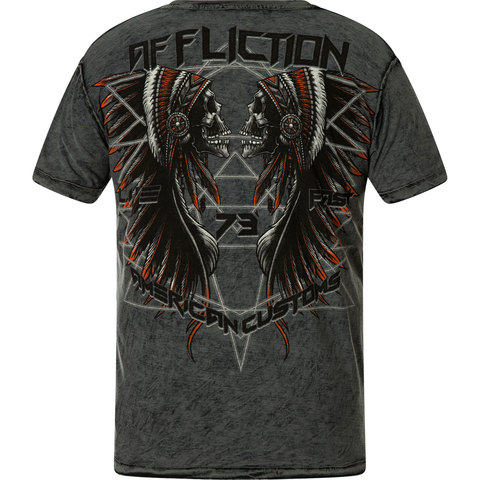 Affliction | Футболка мужская двусторонняя AC Blackfoot A23097 спина