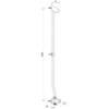Delabie 747801 Душевой комплек TEMPOSOFT 2,  M1/2", наружный  ~30 сек + головка TONIC JET