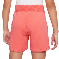 Шорты для девочки Nike Sportswear Club FT 5 Short G - pink salt/white
