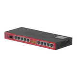 MikroTik RB2011UiAS-IN Маршрутизатор для помещений: 10 Ethernet (5 Gigabit), 1 SFP, 128 МБ RAM, сенсорный дисплей и раздача PoE-питания