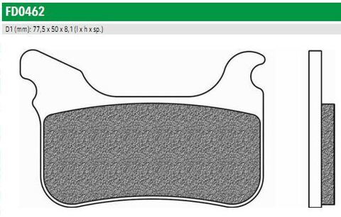 FD0462TS Тормозные колодки дисковые мото ROAD TOURING SINTERED (FDB2245ST)  NEWFREN